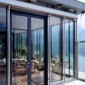 Cửa nhôm phòng ngủ giả gỗ