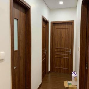Cửa gỗ công nghiệp chống cháy an cường
